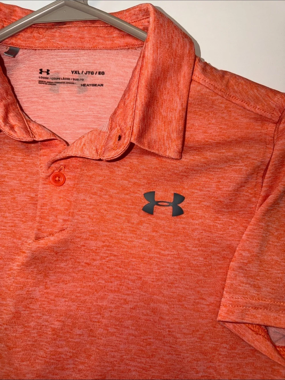 Under Armour Orange Polo Shirt